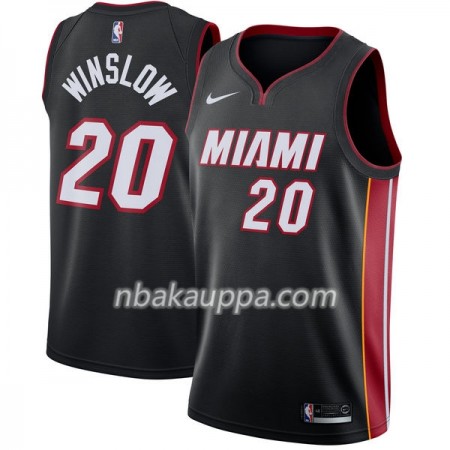 Miami Heat Justise Winslow 20 Nike 2017-18 Musta Pelipaidat Swingman - Miesten